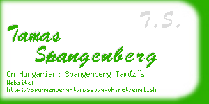 tamas spangenberg business card